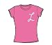 Laverne & Shirley - Laverne'S L - Juniors Hot Pink T-Shirt For Women