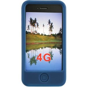 Apple iPhone 4 Silicone Case (Blue)