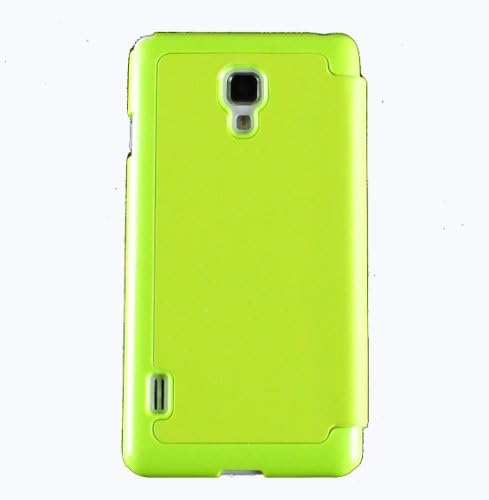 Mercury Goospery Leather Wallet Case [Techno Flip Cover] Premium Flip Cover Case w/ Card Slot - Ultra Slim Fit Leather Diary Case For LG Optimus F7 US780 LG870 T-Mobile (Lime)