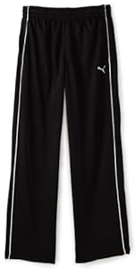 PUMA Boy's 8-20 Athletic Pants, Black, Large