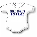 Hillsdale Football Bib and Onesie