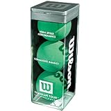 WILSON TOURNAMENT RACQUETBALLS [ULTRA GREEN TITANIUM, 3 BALLS/CAN]