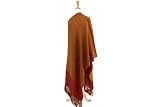 Olive N Figs 100% Wool Reversible Shawl/Wrap with long Tassle