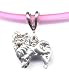 13 Pink Pomeranian Necklace Sterling Silver Jewelry