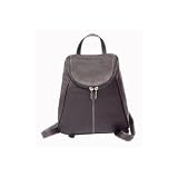 Piel Leather Women's UZip Flap Backpack 2466 Casual Handbag