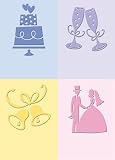 Provo Craft Cuttlebug 2 Inch by 2-3/4 Inch Embossing Folder Set, Wedding