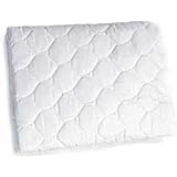 Baby Doll Bedding White Round Crib Protector