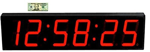 Large LED Clock - Super Digital 5" LED Count Down/Up/Interval Timer/Stopwatch Remote Control Wall Clock