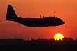 C-130 Hercules (Take Off in Sunset) Art Poster Print - 13x19