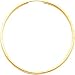 14K Yellow Gold Endless Hoop Earrings Jewelry New |E