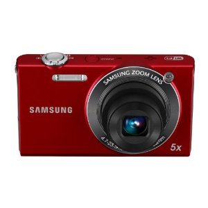 Samsung EC-SH100 Wi-Fi Digital Camera with 14.2 MP, 5x Optical Zoom and Touchscreen (Red)