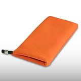 SAMSUNG B5722 ORANGE SOFT CLOTH POUCH CASE BY CELLAPOD CASES