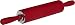 Kaiser Bakeware Sil-pin Silicon Rolling Pin Red