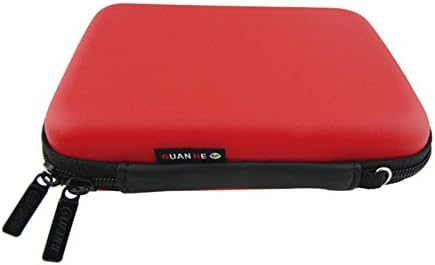 [USB Flash Drive Case / Hard Drive Case] - Lensfo Universial Portable Waterproof Shockproof Electronic Accessories Organizer Holder / USB Flash Drive Case Bag / Hard Drive Case Bag - Red