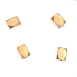 Bali Style 22K Gold Vermeil Rectangle Nuggets 3mm X 2.5mm (10 Beads)