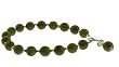 Jade and Sterling Silver Bracelet with Swarovski Crystal