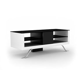 Elmob ARCADIA AR 120-11 Blanc - Meuble Home Cin�ma pour �cran plat 52``