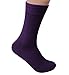 Rambutan Men's Space Collection Rayon made from Bamboo Seamless Dress Socks US 8.5-12.5 Multi Color (Violet)