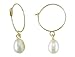 10K Yellow Gold Freshwater Rice White Pearl