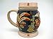 Beer Steins With Lid & Handle - 0.7 L Oktoberfest Beer Mug For Men & Women, German Harvest Scene Hand Painted Bier Krug, Jarras de Cerveza Ceramic Stein, Gift for Beer Lovers, Oktoberfest Haus