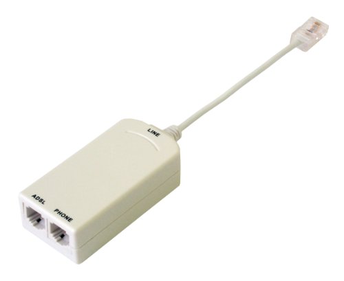 MCL Samar - PTT-ADSL004 - Filtre ADSL RJ45 mâle vers 2 x RJ45 (ligne DSL + téléphone Analogique)