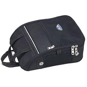 Samsonite Golf Travel Nylon Deluxe Shoe Bag Black