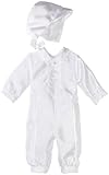 Lauren Madison Baby-boys Infant Shantung Full Length Romper With Inverted Pleating On Front