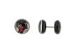 Genuine Ed Hardy Anodized Black Fake Plug - Black Panther Logo -16g Wire - 10mm - Sold as a Pair