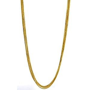 18k Yellow Gold 5-Strand Wheat Chain Necklace – 20 Inch – JewelryWeb 18k Yellow Gold 5-Strand Wheat Chain Necklace – 20 Inch – JewelryWeb