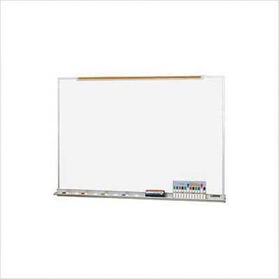 LCS Deluxe Wallboard with Aluminum Trim Map Rail With Map Rail Size 4H x 8W