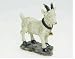 Dollhouse Miniature Standing White Resin Goat by Heidi Ott