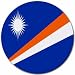 Marshall Islands Flag Round Mouse Pad