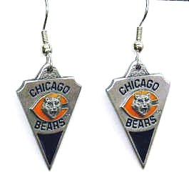 NFL Chicago Bears Cast Dangle Earrings