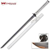 Shinwa White Knight Damascus Katana Sword