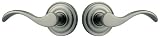Baldwin 5455.151.PRIV Wave Lever Privacy Entry Set, Antique Nickel