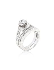 CZ Round Cut Ring Set