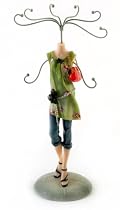 Jewellery Mannequin with Cropped Jeans and Green Top