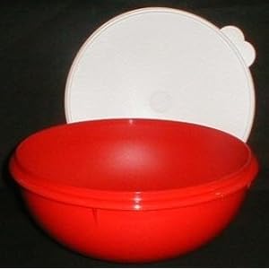 Tupperware Fix N Mix Bowl Chili Red by Tupperware