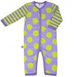Little Miss Match Coveralls, Marvelous Purple/green 3-6 Months