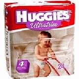 Huggies Ultratrim Diapers Unisex, Size 4, 22-37 lbs, Convenience Pack 52124 - 24 diapers / pack, 4packs