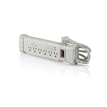 Leviton S1000-PTC 120 Volt/15 Amp, Office Grade Surge Strip, Abs Plastic Enclosure, 6 Ft Cord with 5-15P Plug