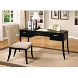 Office Desk and Chair Set in Dark Cappuccino by Coaster Furniture