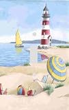 Lighthouse and Sailboat Decorative Switchplate Cover