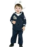 Navy Uniform Infant Costume, INFANT SIZE: 12-24 Months