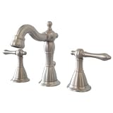Ultra UF55213 "Traditional Collection" Two-handle Lavatory Widespread Faucet, Brushed Nickel Finish