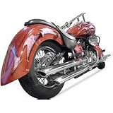 04-09 YAMAHA XVS11A: LA CHOPPERS SLIP-ON MUFFLERS by LA Choppers