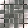 Stainless Steel Tiles Earthworks Metal Mosaics Series 1 7/8" Square Mosaic Stainless Steel Tiles Earthworks Metal Mosaics Series 1 7/8" Square Mosaic