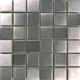Stainless Steel Tiles Earthworks Metal Mosaics Series 1 7/8" Square Mosaic