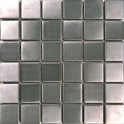 Stainless Steel Tiles Earthworks Metal Mosaics Series 1 7/8" Square Mosaic