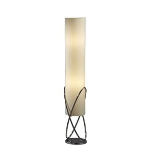 Nova Lighting 11191 Internal Floor Lamp, Painted Chrome, White Shade by